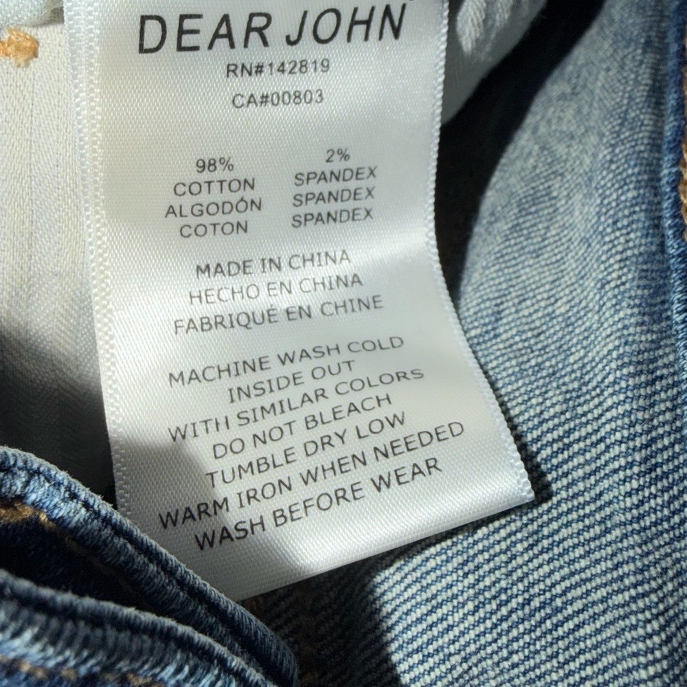 Dear John Blaire Straight Blue Ankle Cropped Jeans Size 29 - Picture 10 of 10